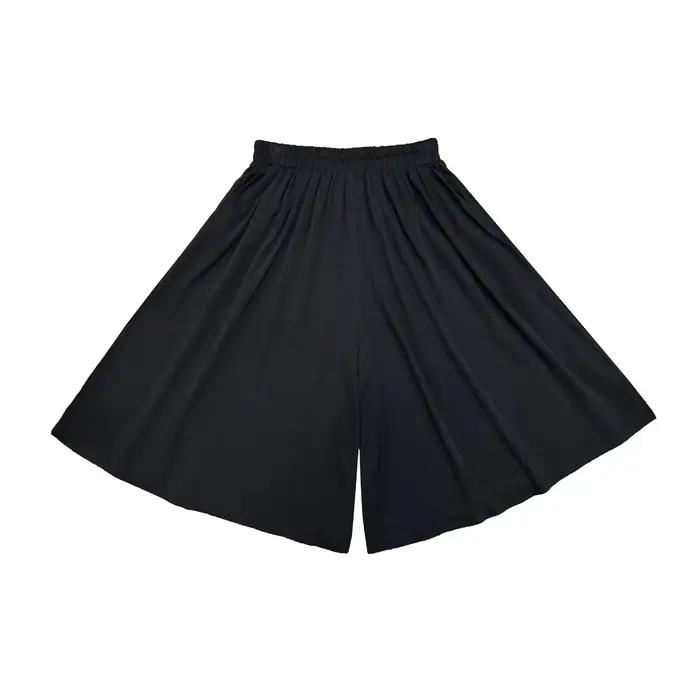 Shorts-jupe d'été pour femme, coupe ample, jambe large, longueur genou, taille haute, décontracté, s