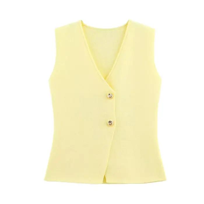 HH 2025 femmes jupe ensemble vin rouge tricoté col en v sans manches mince gilet + solide taille hau