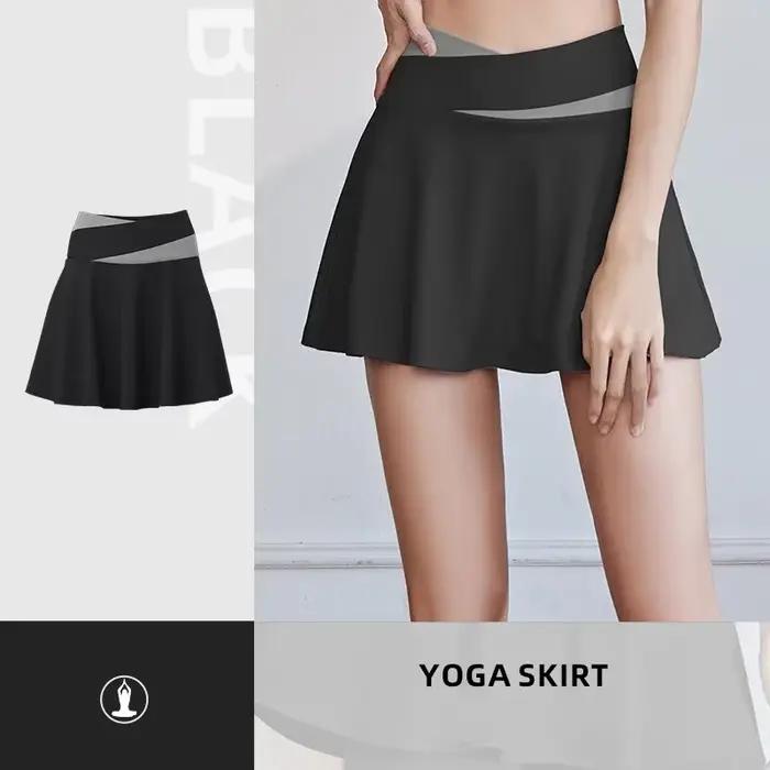 Jupe de sport élastique à séchage rapide pour femme, jupe courte pour la course à pied, le tennis, l