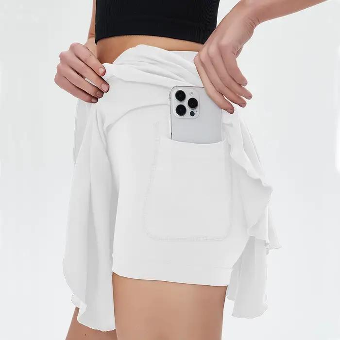 Jupe de Tennis pour femmes, jupe de sport de Fitness avec short intégré, Yoga, Fitness, haute élasti