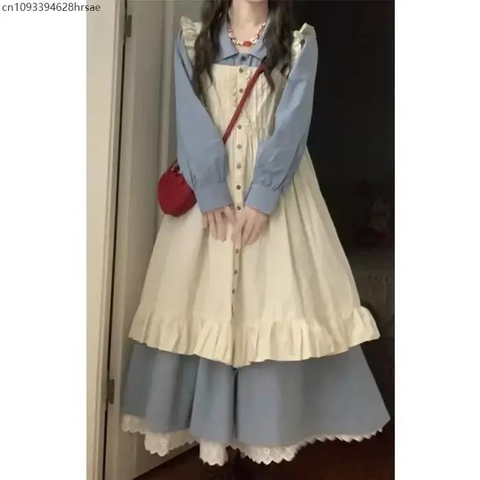 Ensemble de jupe extérieure superposée pour femmes, mode d'automne, Look étudiant, amincissant, ense