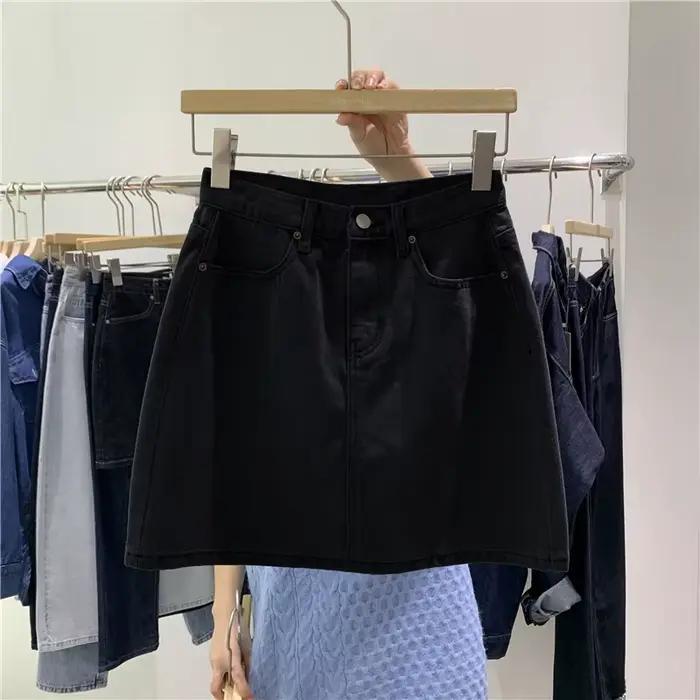 Nouvelle jupe courte en jean pour femme, collection été 2026, taille haute, sexy, moulante, style Y2