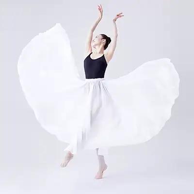 Jupe de Ballet Longue en Mousseline de Soie pour Femme, Tutu de brev, Costumes pour Adulte