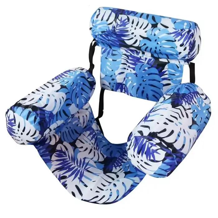 Chaise longue gonflable pour piscine, plage, loisirs, lits flottants d'été, transat flottant avec ac