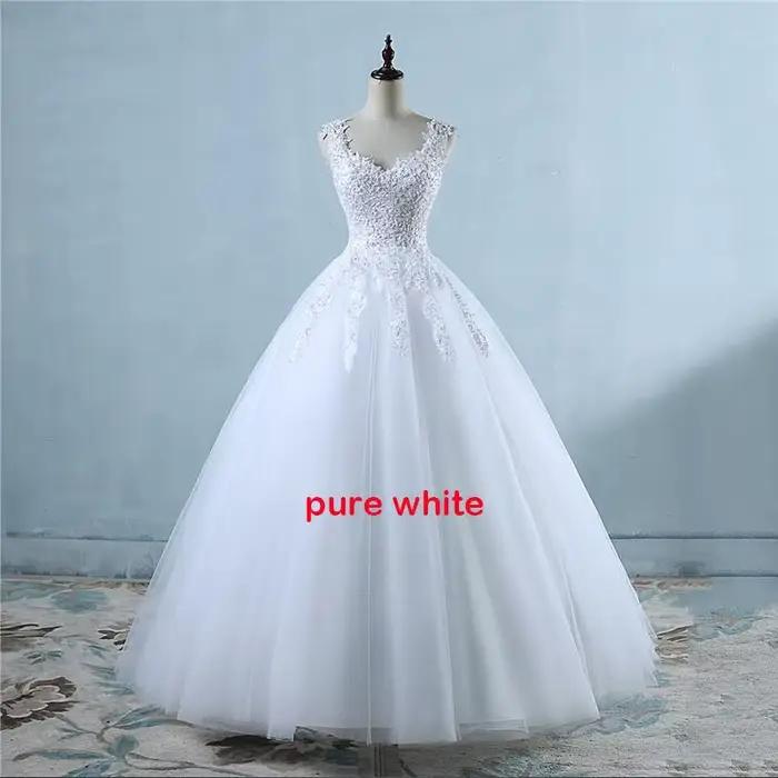 Robe de mariée classique en dentelle, tenue de luxe, grande taille, 2023