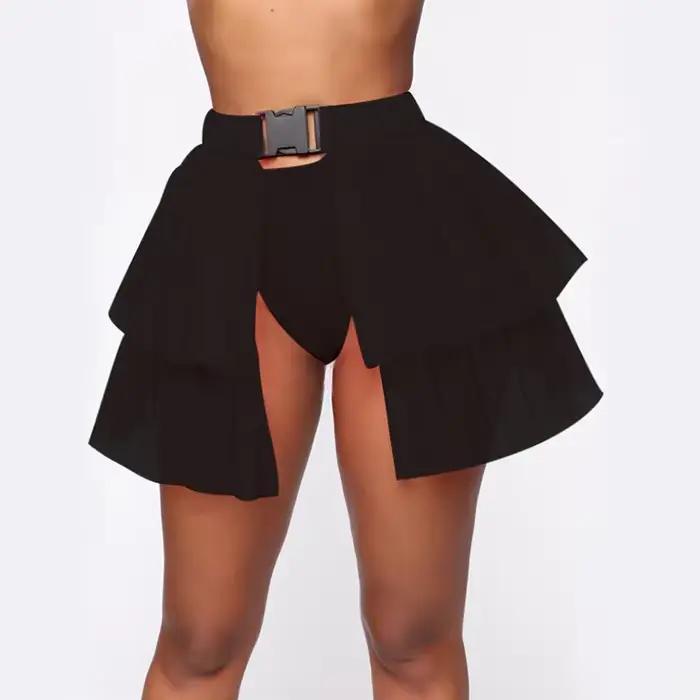 FestivalQueen-Jupe longue en dentelle et tulle pour femme, jupon Lolita, jupe mi-longue vintage, rob
