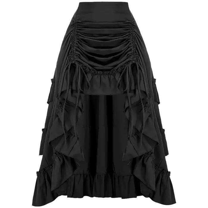 Jupe d'été gothique Steampunk pour femmes, jupe Renaissance haute et basse, robe de reconstitution,