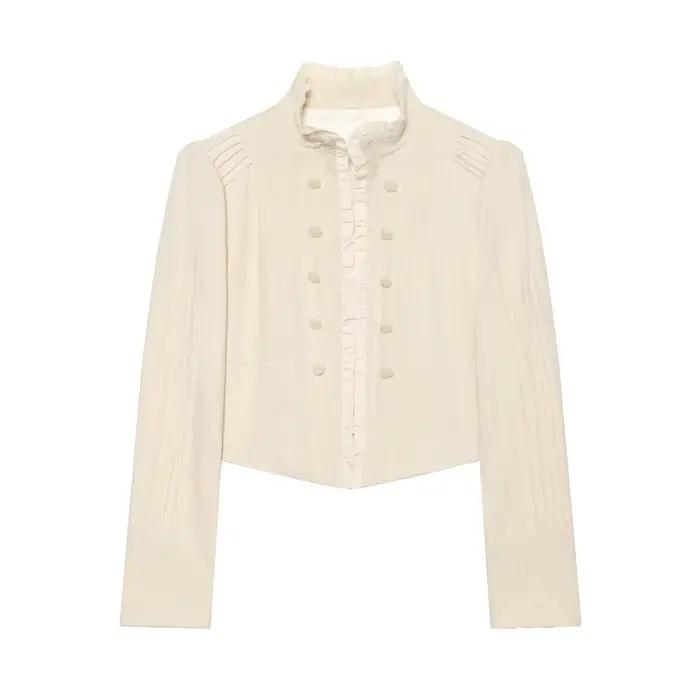 Blazer élégant et stylé pour femme, nouvelle collection 2026, à manches longues, superposé, avec vol