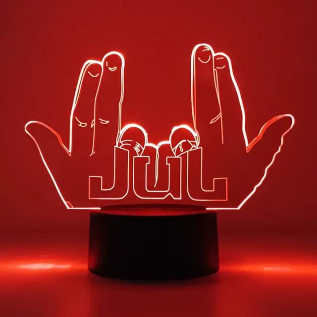 LED veilleuse célébrité JUL pour les Fans chambre décoration éclairage cadeau d'anniversaire aliment