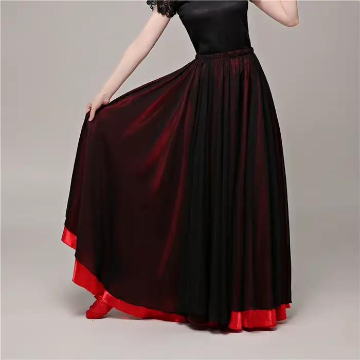 Jupes de danse flamenco pour femmes adultes, latine, tauromachie, espagnole, pratique de la danse, v