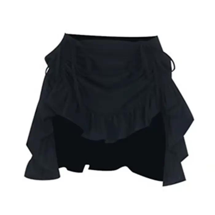 Mini-jupes gothiques noires taille haute pour femmes, nouvelle collection 2026, style Y2K, Harajuku,