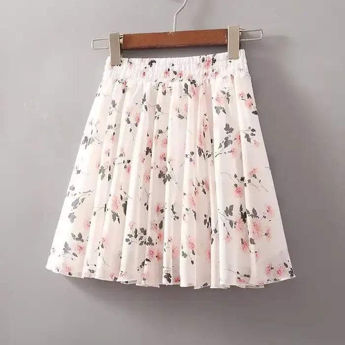 Vêtements dentelle Midi jupe florale femme rose jupes de plage pour femme esthétique haute qualité S