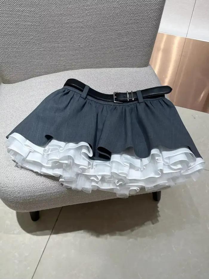 Jupe plissée style doux et épicé pour femme, nouvelle collection printemps, coupe amincissante, jupe
