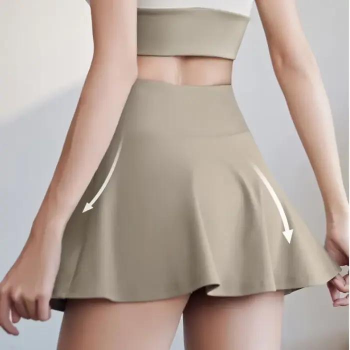 Jupe de sport élastique à séchage rapide pour femme