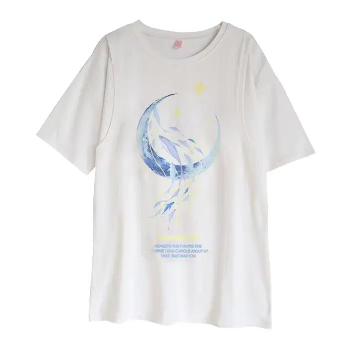 Femmes enceintes t-shirt maternité été à manches courtes bouton latéral col rond t-shirts couleur unie hauts d'allaitement pour l'allaitement nouveau