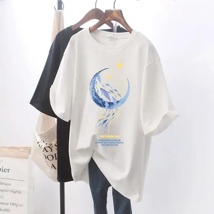 Femmes enceintes t-shirt maternité été à manches courtes bouton latéral col rond t-shirts couleur unie hauts d'allaitement pour l'allaitement nouveau