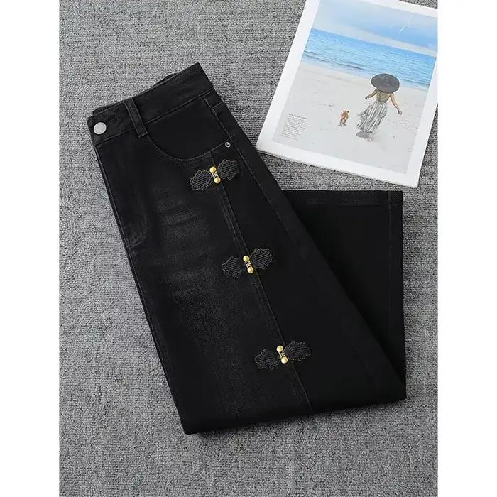 Printemps automne Denim jupe femmes 2026 nouvelle mode décontracté mince fendu fesse jupe femme Denim jupes dames vêtements