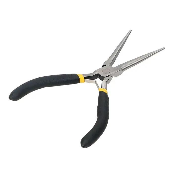 Pince à bec long 45 # Outils à main en acier, outils de réparation d'électricien, dénudage, coupe, serrage, coupe-fil multifonction