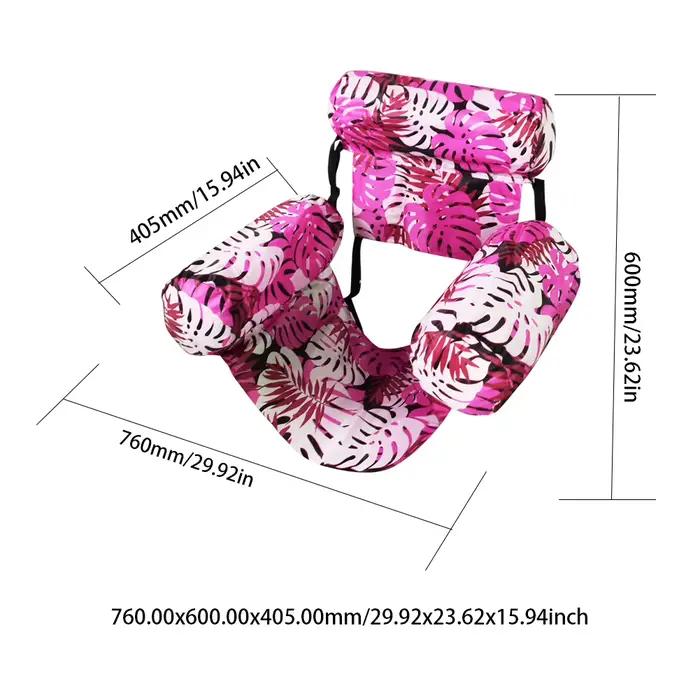 Chaise longue gonflable pour piscine, fête, plage, loisirs, lits flottants, inclinable, avec bras et dossier, été