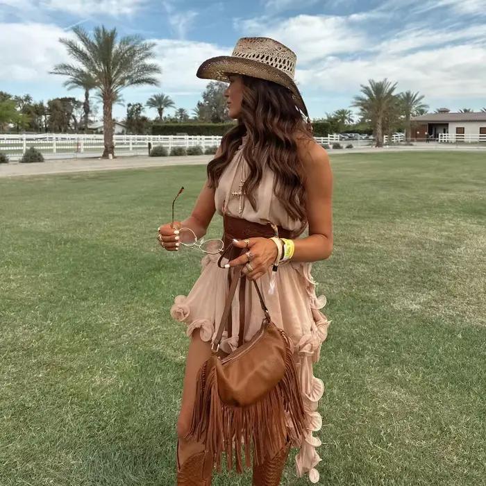 Ensemble deux pièces Chic avec ourlet à volants