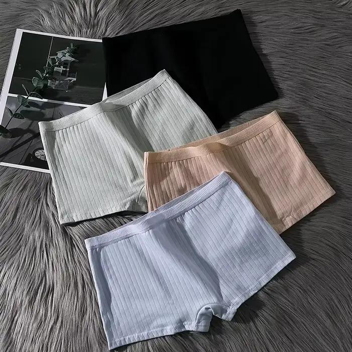 Été femmes culottes de sécurité coton sous jupe femme sans couture caleçon couleur unie grande taille Boxer Shorts
