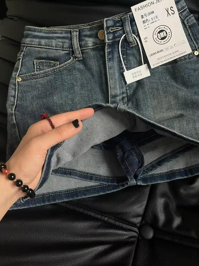 Jupe en jean trapèze bleue pour femmes, Y2k, short en Jean, Harajuku, Mini jupe de Cowboy Vintage des années 90, vêtements à la mode des années 2000, été 2024