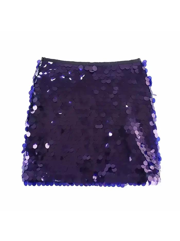 Jupe courte BTB.WO en polyester a-ligne, mini, fermeture éclair latérale, ajustement mince, automne-hiver, pour femmes décontractées et sophistiquées