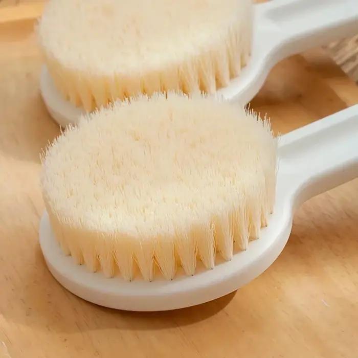 Brosse arrière à Long manche pour douche, poils souples, exfoliante pour le corps, brosse de bain, santé de la peau, douche, épurateur du dos, fournitures de bain