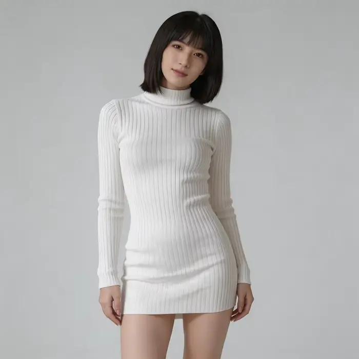 Mini-robe transparente sexy pour femme
