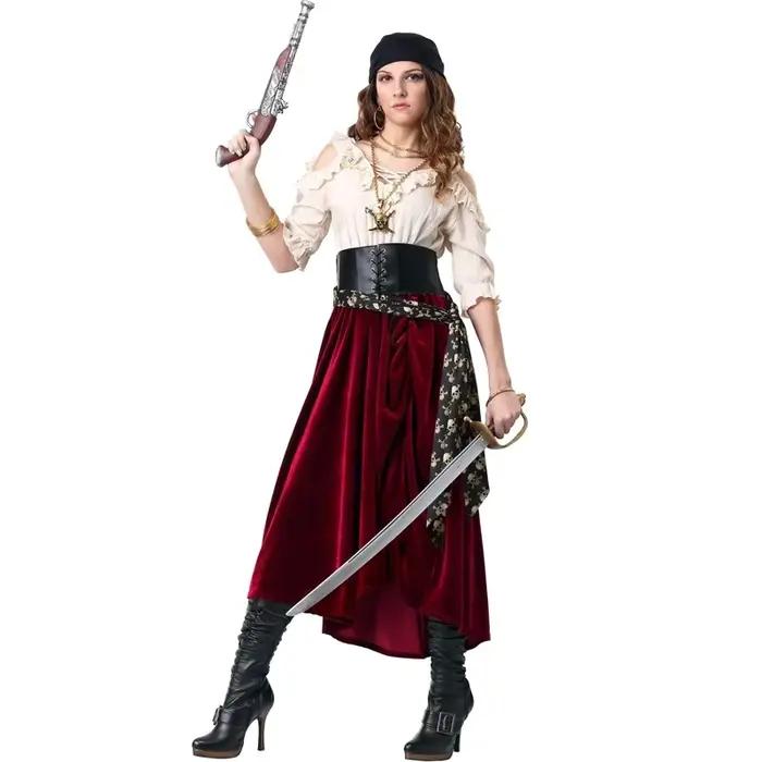 Costume de marin de capitaine Pirate pour femmes