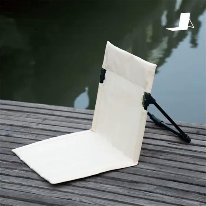 Chaise de camping pliable WW, chaise à dossier pliant, chaises de plage, jardin, parc, extérieur, simple, paresseux, coussin de dossier, pique-nique