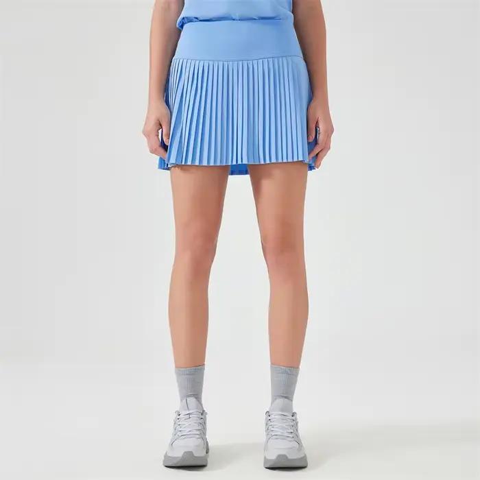 Femmes plissées sport Tennis jupes femmes taille haute Yoga Fitness jupe courte avec poches gymnase Golf ample Mini jupe avec poches