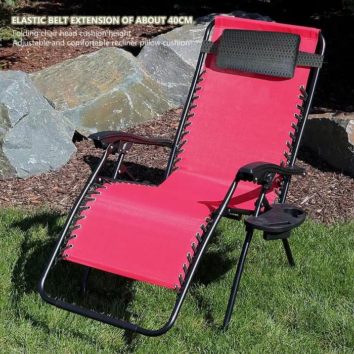 Coussin de chaise longue de jardin, oreiller de cou, appui-tête pour fauteuil inclinable, coussin de chaise de plage, coussin de repos pour terrasse de camping et chaise longue, coussin de repos pour