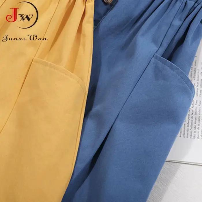 Jupe mi-longue taille haute A-Line avec poche pour femmes