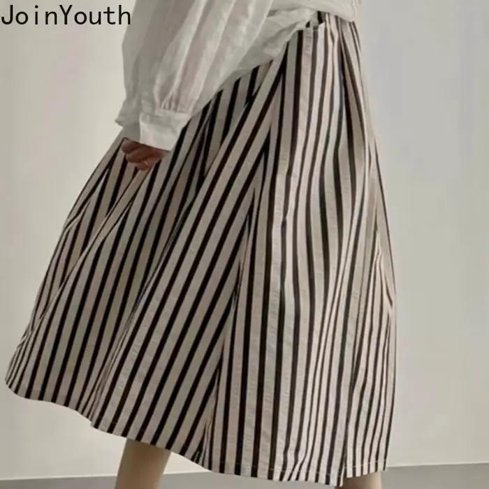 Jupe Vintage japonaise pour femmes 2025 Faldas Mujer De Moda taille haute a-ligne