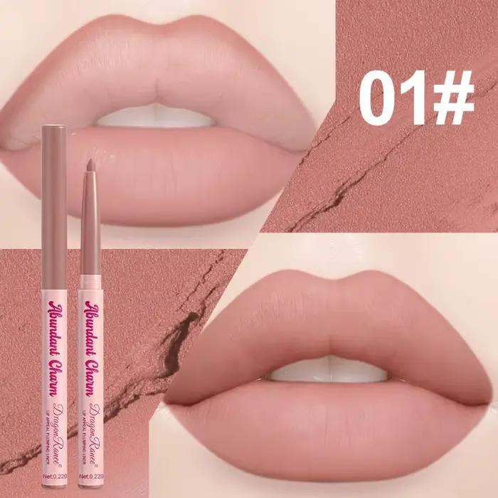 Crayon à lèvres mat longue tenue, résistant à l'eau et à la transpiration, facile à appliquer, pour le contour des lèvres et le maquillage