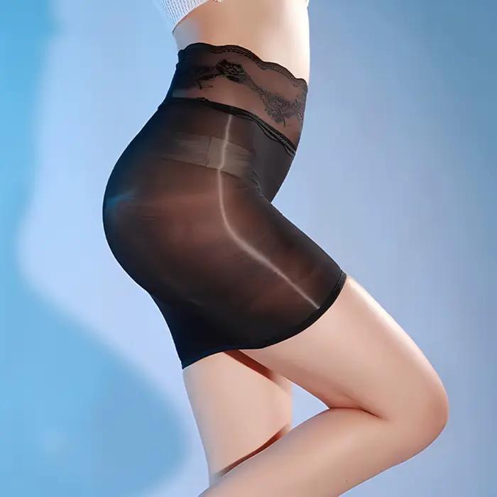 Dames chaude moulante pansement jupe élastique voir à travers Micro Mini érotique taille basse Clubwear discothèque