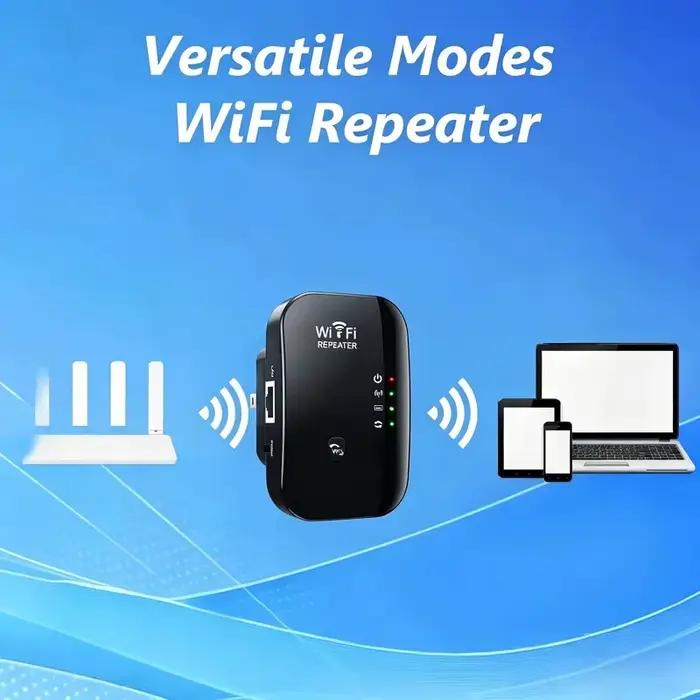 Répéteur WiFi sans fil 300M 2,4 GHz, amplificateur de signal puissant, configuration pratique, amplificateur de réseau pour la maison et le bureau