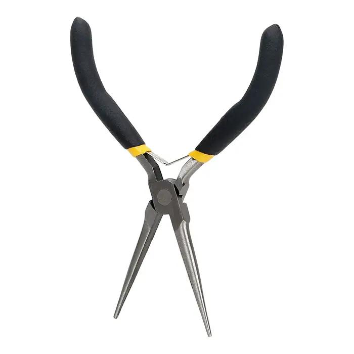 Pince à bec long 45 # Outils à main en acier, outils de réparation d'électricien, dénudage, coupe, serrage, coupe-fil multifonction