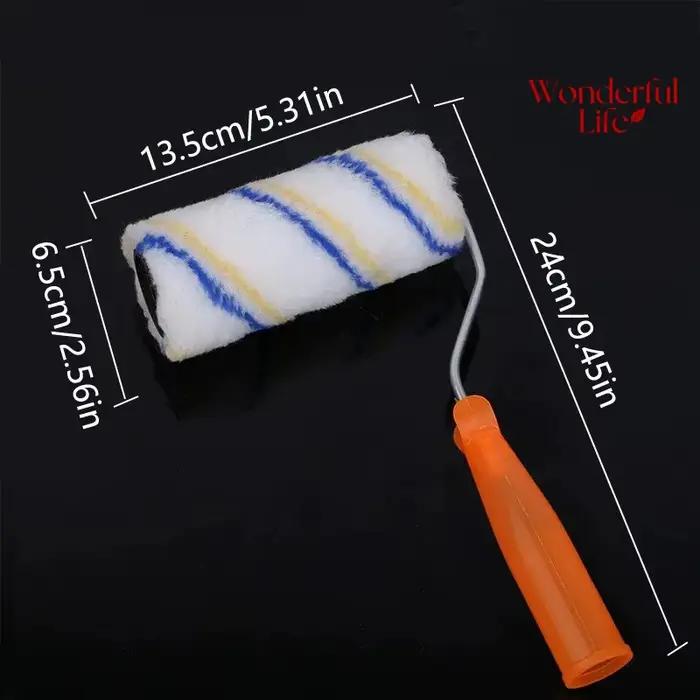 Rouleau à peinture à long manche pour la décoration intérieure, rouleau à peinture au latex pour outils de peinture murale, rouleau à peinture court