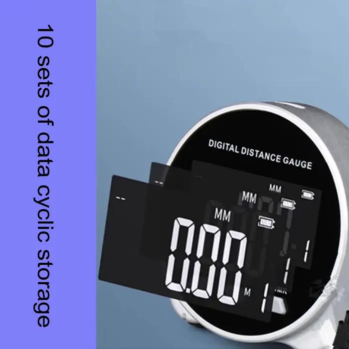 Jauge de Distance à écran LCD, jauge de Distance numérique, écran LCD Rechargeable, outil de mesure électronique à roulement longue Distance