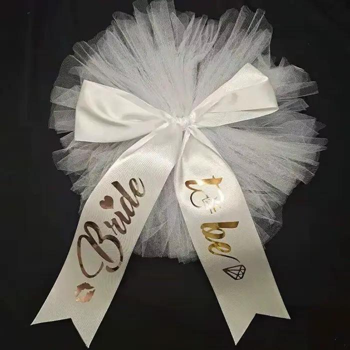 Ensemble jupe tutu rose doré pour future mariée