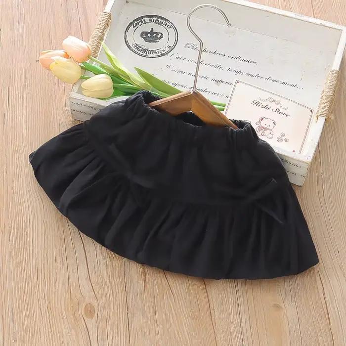 Jupe de costume mignonne pour petite fille été 2026, bas de tenue pour enfants en tissu doux, vêtements pour filles
