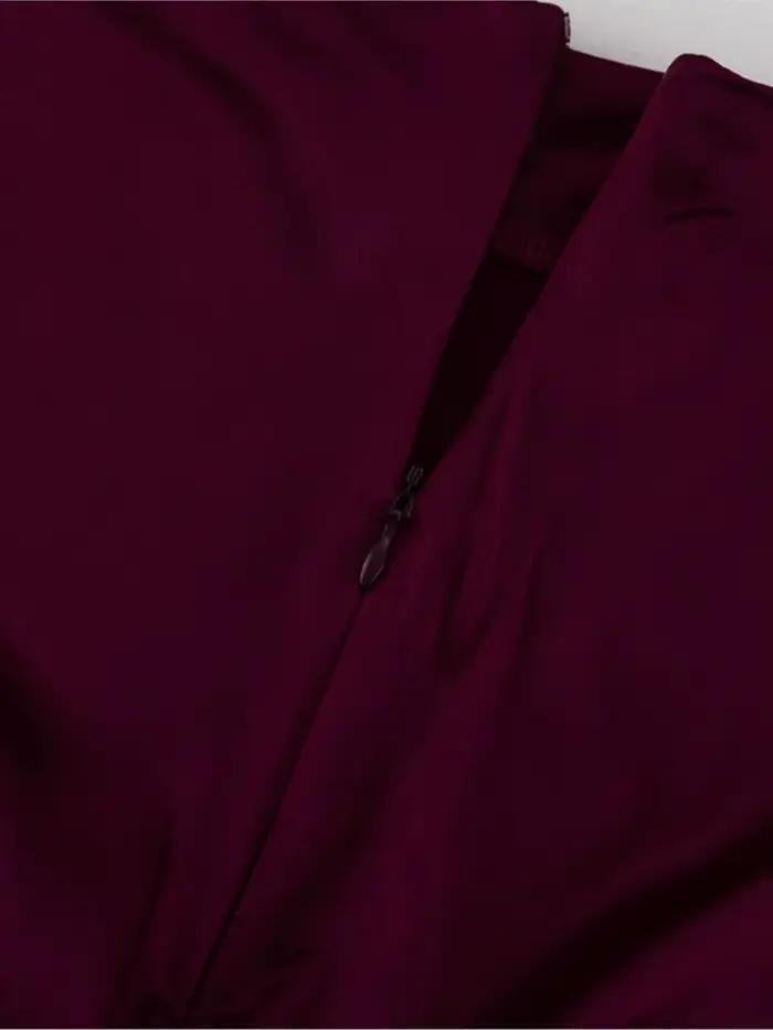 Bourgogne Satin mince jupes longues femmes été nouvelle taille haute fermeture éclair élégant a-ligne Faldas Streetwear mode Vintage jupe Midi