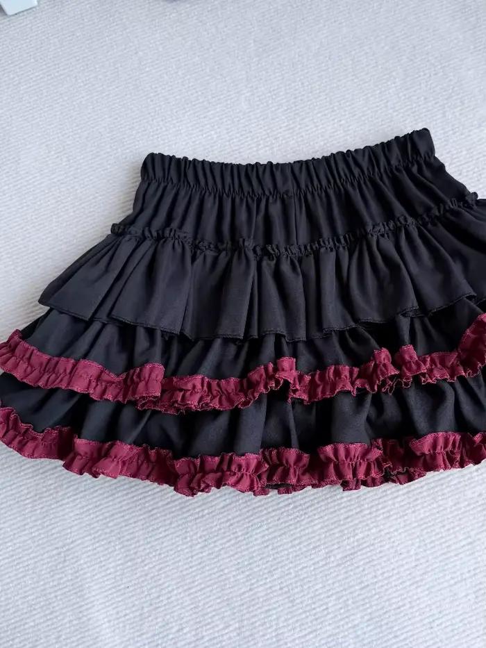 Mini jupe gothique Vintage Slim Y2k pour femmes