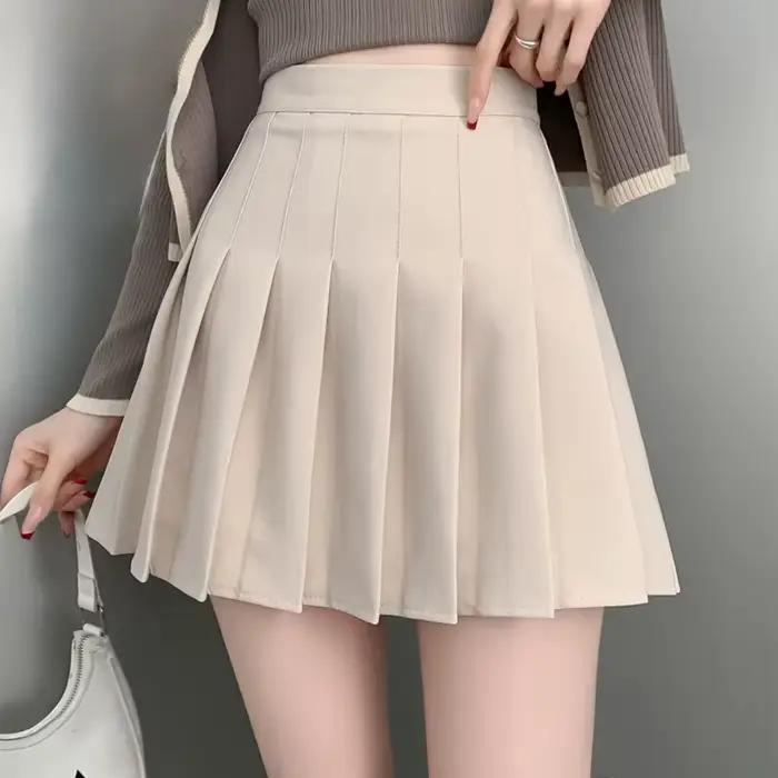 Jupe de Tennis plissée rose taille haute boîte