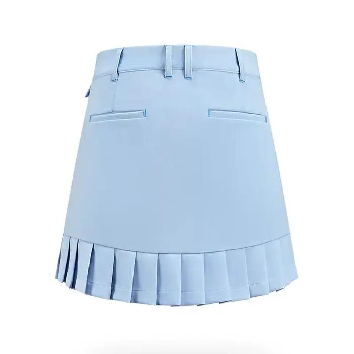Ttygj-Jupe de golf plissée doublée pour femme avec short intérieur