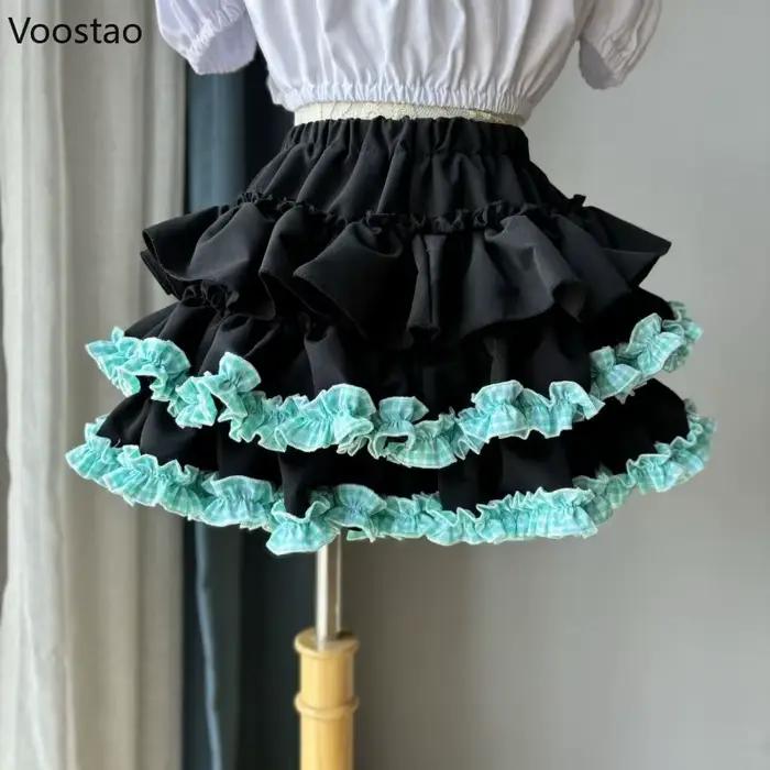 Jupes gothiques japonaises Sweet Kawaii Lolita Cake pour femmes