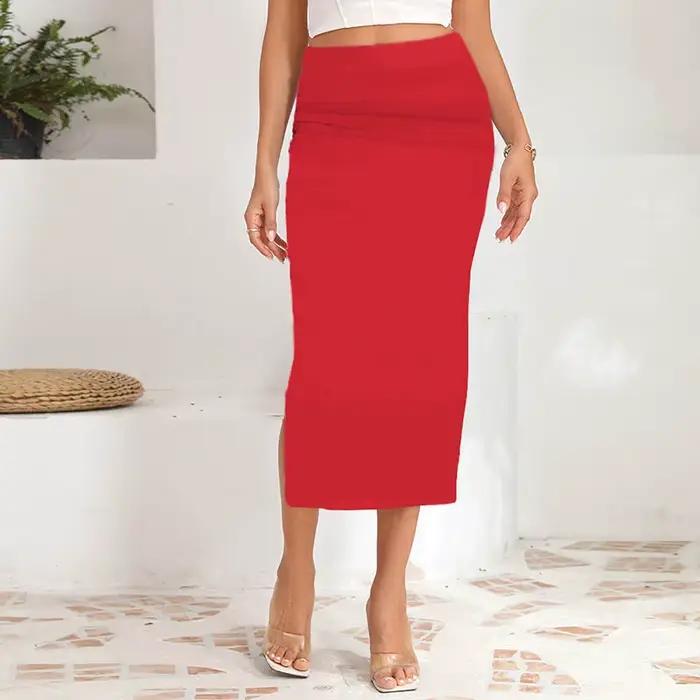 Jupe midi pour femme avec imprimé résille sexy