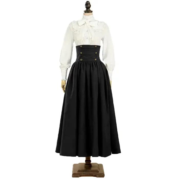 Jupe Vintage médiévale édouardienne pour femmes